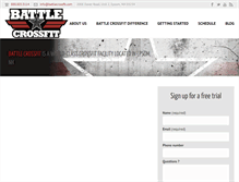 Tablet Screenshot of battlecrossfit.com
